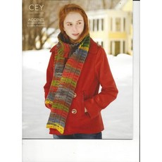 클래식 엘리트 9166 악센트 뜨개질 패턴 책자 Classic Elite 9166 Accents Knitting Pattern Booklet
