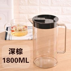 塑膠冷水壺 大容量 2600ML, 1800ML深棕, 1套, 1800ml