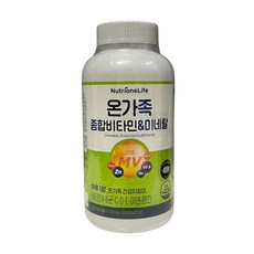 뉴트리원 온가족 종합비타민 미네랄 1500mg, 365정, 1개