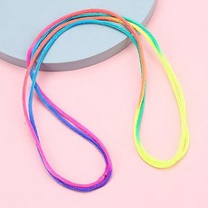 실뜨기 놀이용 레인보우 실뜨기실 알록달록 컬러끈 실뜨개