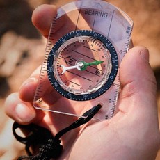 휴대용 포켓 미니 눈금자 나침반 캠핑 서바이벌 등산, 브브 휴대용등산나침반, 1개