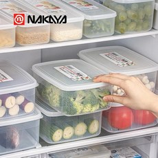 NAKAYA 可微波長方收納保鮮盒3L - 冰箱蔬果保鮮收納盒, 1個
