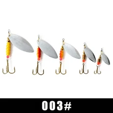 스피너 트레블 11.3g 6.3g FISH 태클 3.8g 루어 KING-금속 소재 14.5g 미끼 하드 1 낚시 베이트 황동 개 후크 낚시 11g, 12) 3 - 2-6.3g, 1개