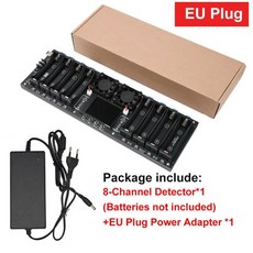 채널 용량 테스터 모듈 내부 저항 플러그 전원 어댑터, 1개, 2. DC5V 8-Channel EU