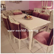 歐式古典造型無扶手椅 舒適坐感 輕巧易收納 免組裝