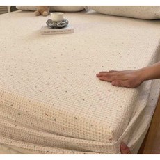 두꺼운이불패드 요패드 손님용매트 접이식 손님용 세트, 리틀체리 싱글 120x200