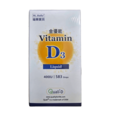瑞樂寶貝 金優能維生素D3滴劑，嬰幼兒專用液體配方，促進鈣吸收，無添加，守護寶寶健康成長, 1個, 18ML超值型(583滴)/9ML攜帶型(283滴)