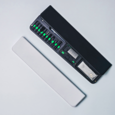 룸랩스 올인원 수납형 키보드 가죽 팜레스트 손목받침대 텐키리스 36cm, 1개, 화이트