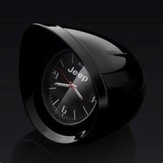 랭글러 그랜드 체로키 컴패스 레니게이드 차량용 야광 전자시계 자동차시계 SUV 시계, 쿨 블랙, 1개