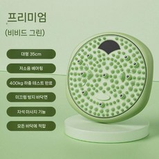 스트레칭 지압 트위스터 발마사지 회전운동 허리 운동기구, 그린 플래그십 모델 - 비틀리는 허리 지압판  지방 연