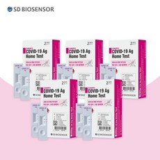 코로나 자가진단 검사키트 SD바이오 2매입 5박스 + KF94 마스크 1매, 10개입, 1세트