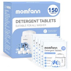 모든 젖병 세척기용 MOMFANN 딥 클리닝 세제 정제 병 세척 살균기 및 건조기 사용하, 150 Count (Pack of 1)