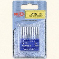 퀼트스타 NCC 가정용 미싱바늘(데님용)_16호, 1개