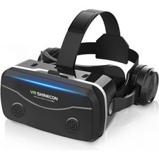올인원 스마트폰 VR 헤드셋 | 내장형 하이파이 헤드폰 120° 광시야각 렌즈 비구면 렌즈 | 최고의 3D 영화 및 모바일 게임 키트