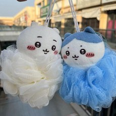 먼작귀 치이카와 우사기 인형 목욕 샤워볼 타월 타올 욕실 인테리어 장식 귀여운 선물 굿즈
