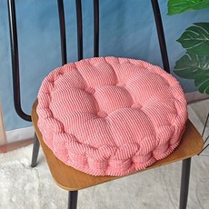 스토어잇 두툼한 벨벳 방석 다다미 방석 사무실 의자 방석 15436C5994593, 핑크 원형, 40x40cm, 1개