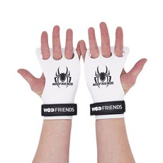 와드프렌즈 스파이더그립2 S버전 3구 크로스핏 그립 헬스장갑 좌우세트 + 시그니처 메쉬백, 화이트, 1개