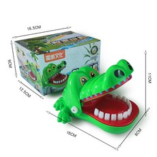 鱷魚拔牙遊戲 咬手指玩具 團康桌遊, 新款鱷魚（彩盒）, 1個