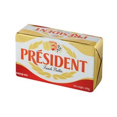 프레지덩 버터 400g 냉동 무염 발효버터 PRESIDENT UNSALTED BUTTER 400g [아이스포장무료], 5개