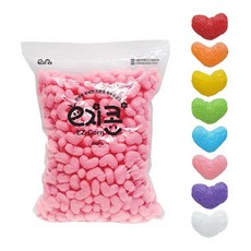 마쏙 콘블럭 플레이콘 리필 이지콘블럭 하트모양(500pcs), 혼합