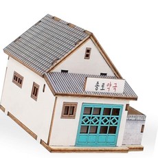 모델 목재 종로약국 모형 원목 디오라마 학습교구 건축 키트 세트 나무조립키트 우드 25384PC 1(pc)