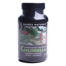 SOURCE NATURALS 小球藻錠 500mg, 1個, 200 件