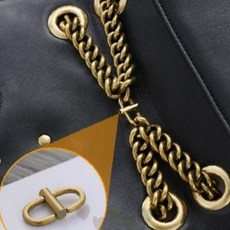 가방 체인 길이 조절 클립 핸드백 숄더백 스트랩 줄이기 슬림 디자인 간편 착탈, 1개, 실버