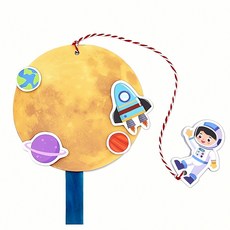 우주인 달 착륙놀이 4인용 우주 탐험 놀이 모형 우주선 배경 활동 장난감 생명체 피 규어, 본상품