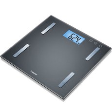 德國博依beurer 身體組成體脂計 BF180 - 精準測量體重體脂，健康管理好幫手, 1個, 灰色