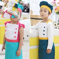 일햐 어린이 쉐프 앞치마 요리사복 어린이앞치마 유아앞치마 아동요리앞치마