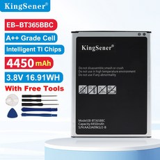 EB-BT365BBC 삼성 갤럭시 탭 액티브 SM-T360 SM-T365 SM-T390 SM-T395 EB-BT365BBE 4450mAh 교체용 태블릿 배터리, 1개