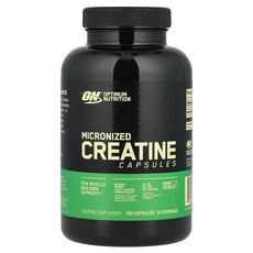 Optimum Nutrition 옵티멈뉴트리션 마이크로나이즈드 크레아틴 캡슐 100 캡슐당 1.25g 운동보충제, Optimum Nutrition 옵티멈뉴트리션 마이크로, 1