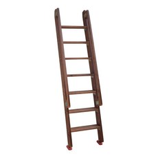 이층침대 사다리 2층 벙커 난간 기숙사 복층 안전바, 호두 / 7단 2m