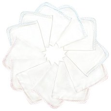 거즈 손수건 아기 12장 세트 세탁하면 부드러워지는 거즈 손수건 더블 거즈 베이비 면 100% 30 × 30 cm