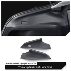 테슬라 모델 Y 2025 2026년 출시용 주니퍼 리어 트렁크 사이드 안티킥 패드 차량용 업 레이어 커버리지 보, 01 Trunk side pad 2pcs