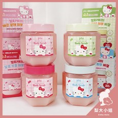 HELLO KITTY 香水身體去角質, 510g, 1個, 砂糖磨砂膏#Fluer Soap(藍盒KITTY聯名款-單罐)