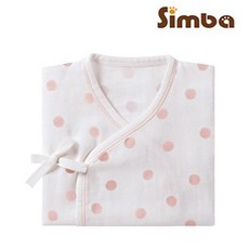 小獅王辛巴 極柔感印花紗布反袖肚衣 (好自藍/點粉粉) 寶寶保暖舒適內著