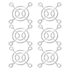 파티킬 50mm 팬 손가락 그릴 6개 세트 금속 보호대 보호 커버 배기 장비 컴퓨터 DIY, 40mm