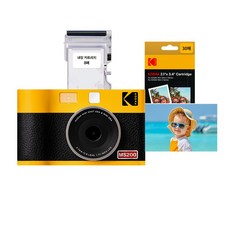 코닥 미니샷2 ERA MS200+카트리지 38매 번들 휴대용 즉석카메라 사진인화 레트로카메라 포토프린터 스냅사진 사진인화기 포토카드 카메라추천, 미니샷2 ERA MS200(옐로우)+카트리지30매