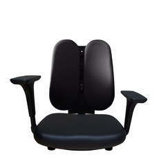 체어민 CM006 국산 5단 높이조절 팔걸이 좌식의자 듀얼 등받이 기본형 발포방석, 01.블랙_가죽(006BK15BK)