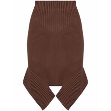안드레아다모 골지 니트 비대칭 스커트