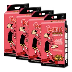 뽀빠이 향균 바이오 강아지 배변패드 50p, 50개입, 4개