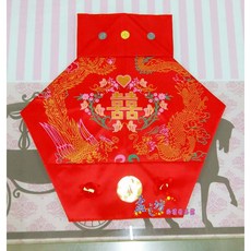 孟之坊 子婿兜 傳統結婚用品 龍鳳刺繡肚兜, 1個