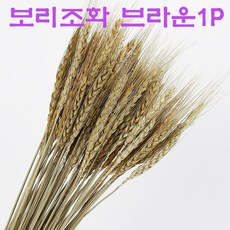 보리 조화 자연 가을 거실 인테리어 소품 브라운1P, 1개