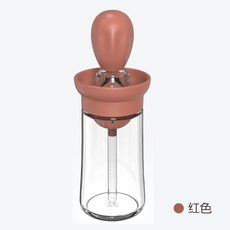 矽膠刷油瓶 控油油刷 燒烤刷 烤肉刷 烘焙油刷 調味瓶, 紅色, 1個