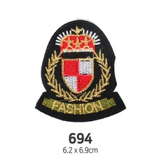 와펜 DIY 자수 패치 와펜모음 열부착식와펜, 4개, 와펜 패치 694번