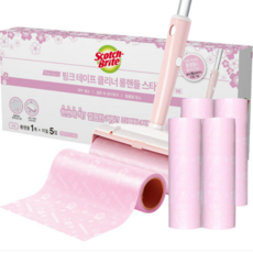 3M 프리미엄 테이프 클리너 롱핸들1개+리필5입 스타터팩, 1세트