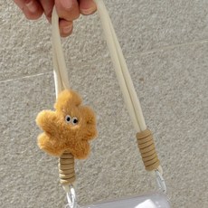 【mini12透明外殻】instax水晶殻 拍立得硬殻 mini12相機保護套 防刮耐磨 透明保護殼, 1個, 米白卡其短繩+棕色行走小兔