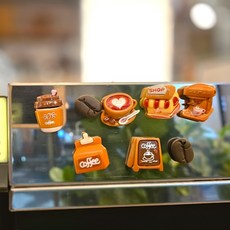 원두 커피 카페 굿즈 8P세트 미니 마그네틱 자석 모음, 상세페이지 참조