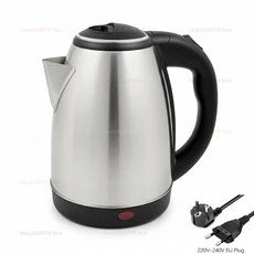 여행용 전기 주전자 2L 스테인리스 스틸 휴대용 물 끓이기 차 커피 주방 호텔 가족 스마트, 01 kettle-EU